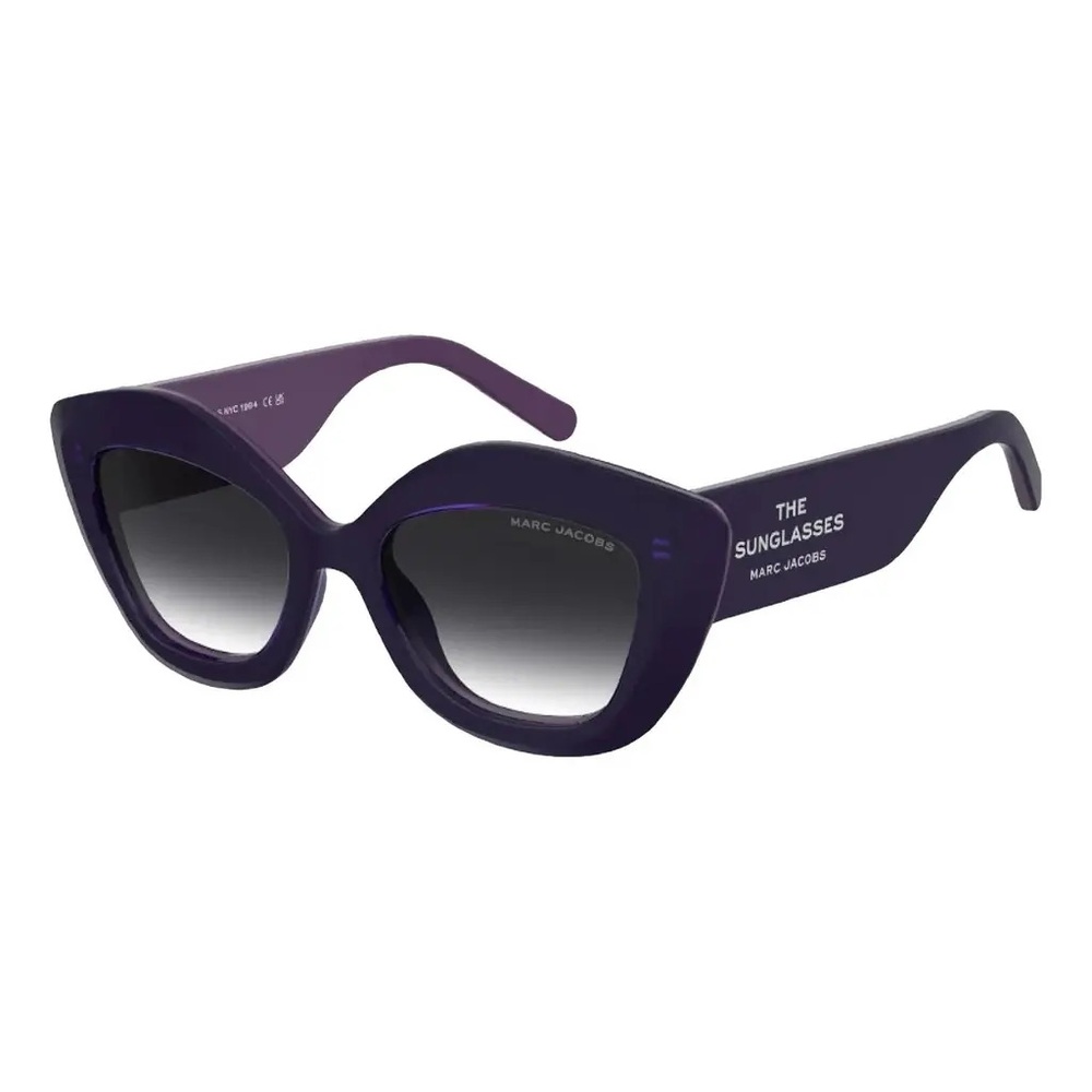Marc Jacobs Deep Purple Oversized Geometric Sunglasses - Picture 6 of 6